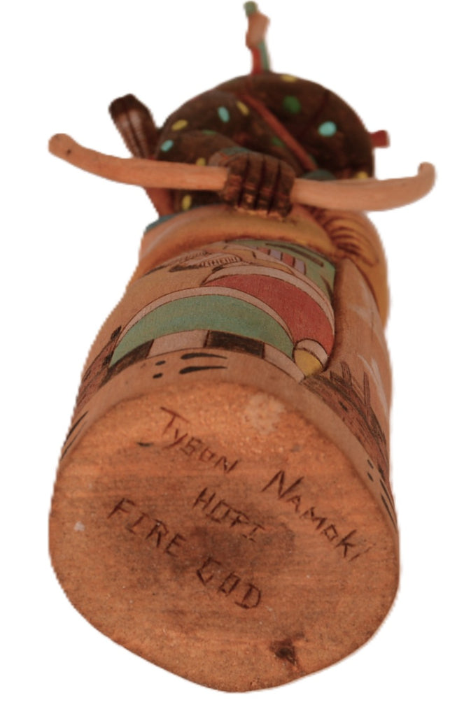 Hopi Pueblo Chakwaina "Fire God" Kachina Doll By Tyson Namoki