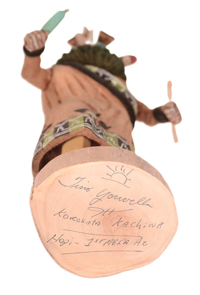 Hopi Pueblo Korosata Kachina Doll By Tino Youvella