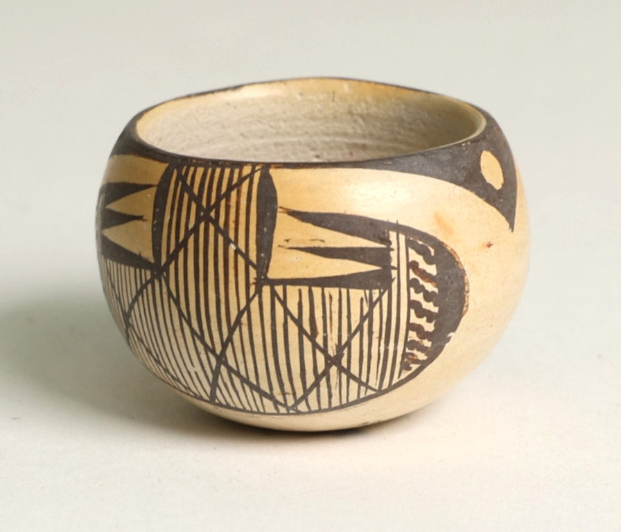 Hopi-Tewa Pueblo Miniature Pottery By Dextra Quotskuyva Nampeyo