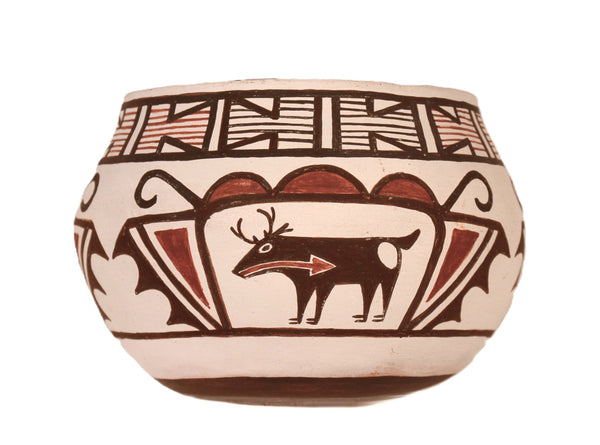 Zuni Pueblo Pottery Bowl By Quanita Kalestewa