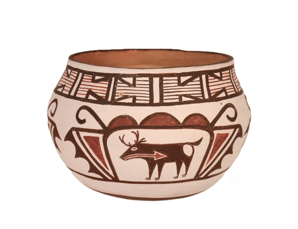 Zuni Pueblo Pottery Bowl By Quanita Kalestewa