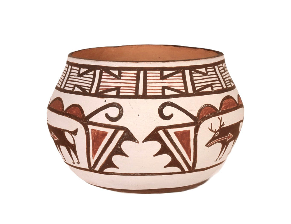 Zuni Pueblo Pottery Bowl By Quanita Kalestewa
