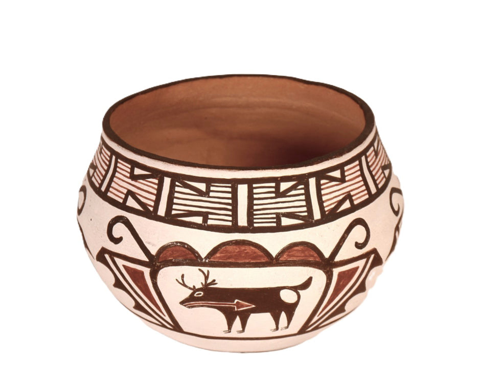 Zuni Pueblo Pottery Bowl By Quanita Kalestewa