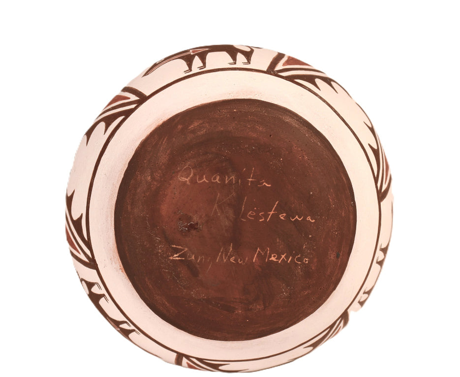 Zuni Pueblo Pottery Bowl By Quanita Kalestewa