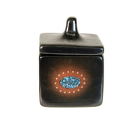 San Ildefonso Pueblo Pottery Box with Lid By Russell Sanchez