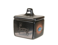 San Ildefonso Pueblo Pottery Box with Lid By Russell Sanchez