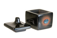 San Ildefonso Pueblo Pottery Box with Lid By Russell Sanchez