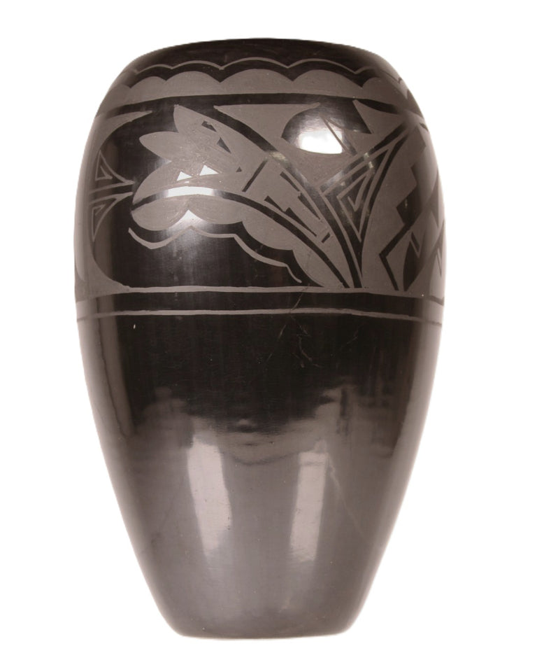 Santa Clara Pueblo Black Pottery By Yolanda Valenda