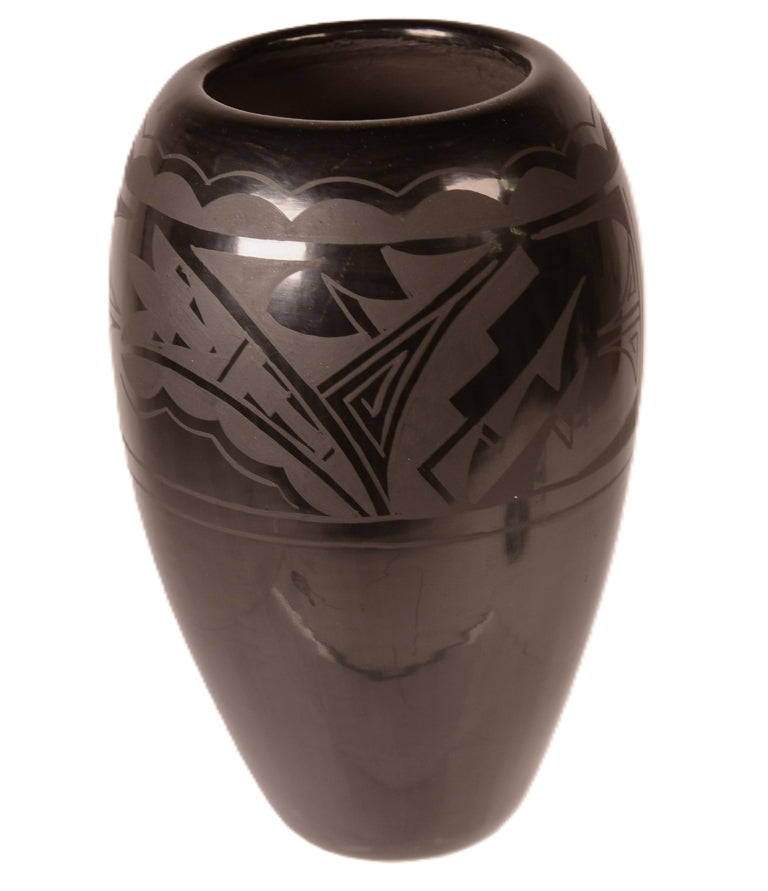 Santa Clara Pueblo Black Pottery By Yolanda Valenda