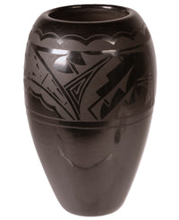 Santa Clara Pueblo Black Pottery By Yolanda Valenda