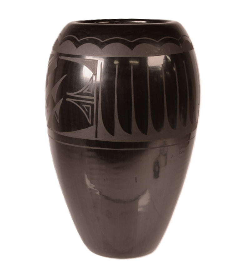 Santa Clara Pueblo Black Pottery By Yolanda Valenda
