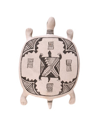 Laguna Pueblo Black and White Pottery Turtle By Kanteena