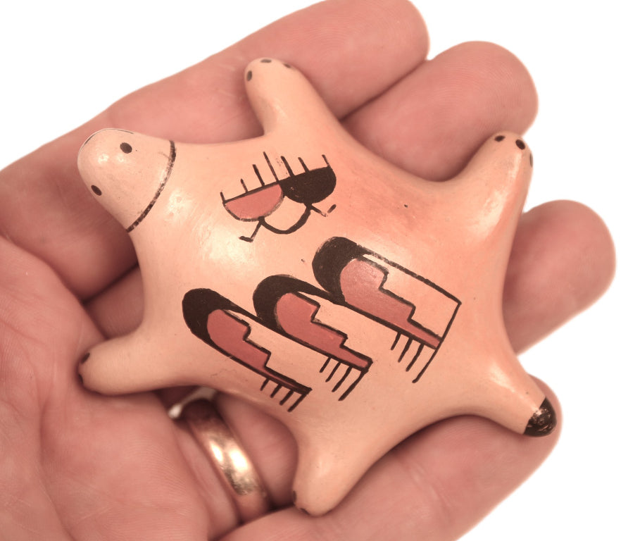 Hopi Pueblo Pottery Turtle By C. Lomaquahu