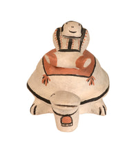 Cochiti Pueblo Figure on Turtle Pottery By Buffy Cordero Suina