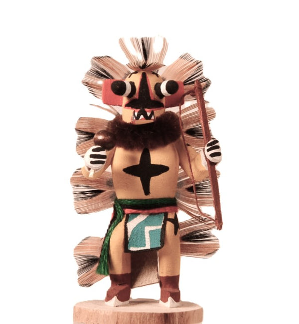 Hopi Pueblo Miniature Ahote Kachina Doll By AL