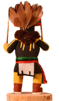 Hopi Pueblo Miniature Red Kilt Runner Kachina Doll By AL