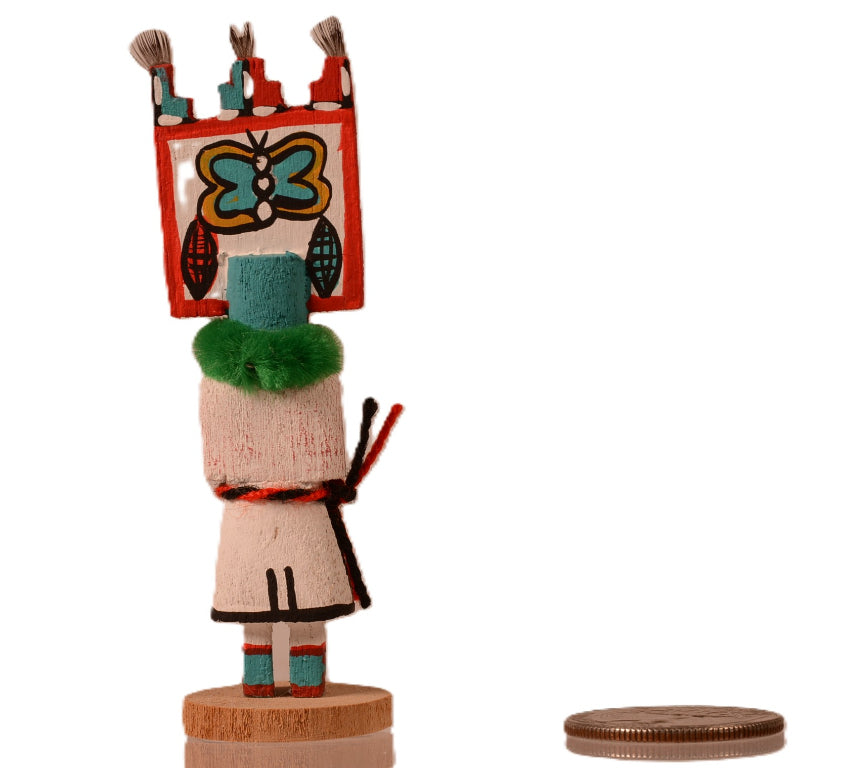 Hopi Pueblo Miniature Butterfly Maiden Kachina Doll By L.M.
