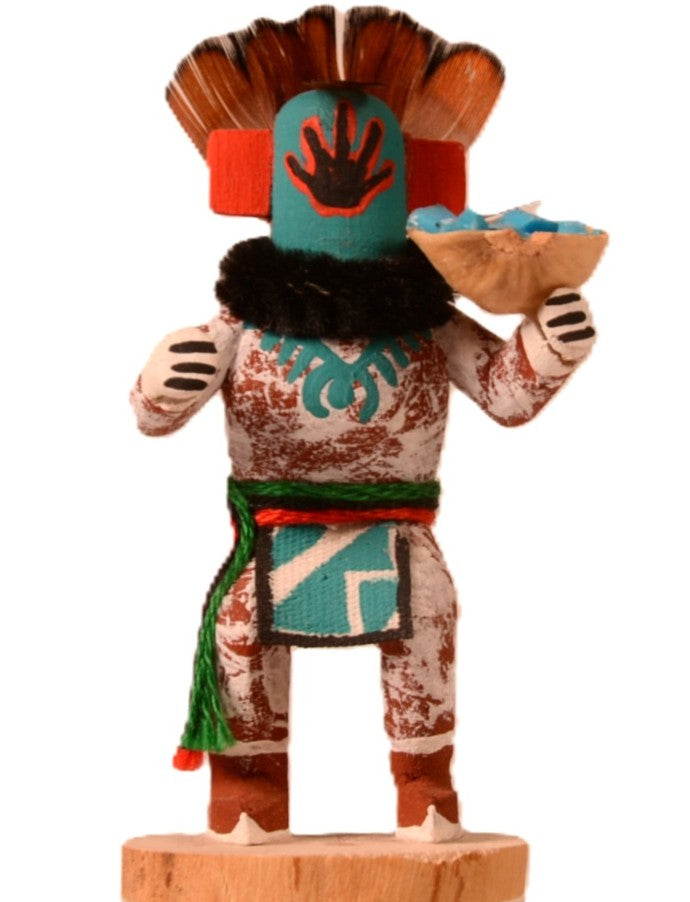 Hopi Pueblo Miniature Pot Carrier Kachina Doll By AL