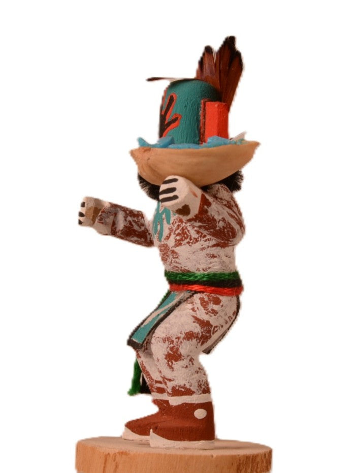 Hopi Pueblo Miniature Pot Carrier Kachina Doll By AL