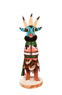 Miniature Zuni Pueblo Shakalo Kachina Doll By AL