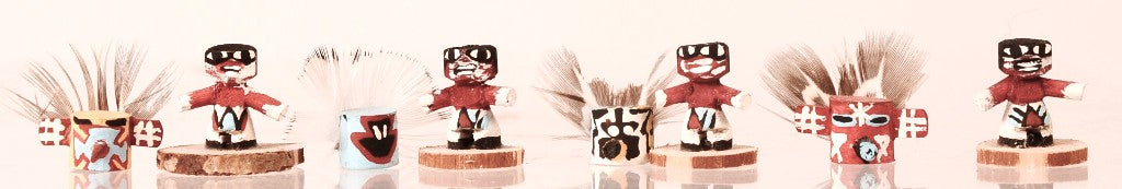 Hopi Pueblo Super Miniature Kachina Dolls Set of 4