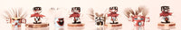 Hopi Pueblo Super Miniature Kachina Dolls Set of 4