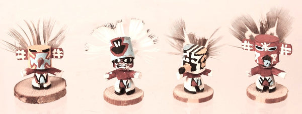 Hopi Pueblo Super Miniature Kachina Dolls Set of 4