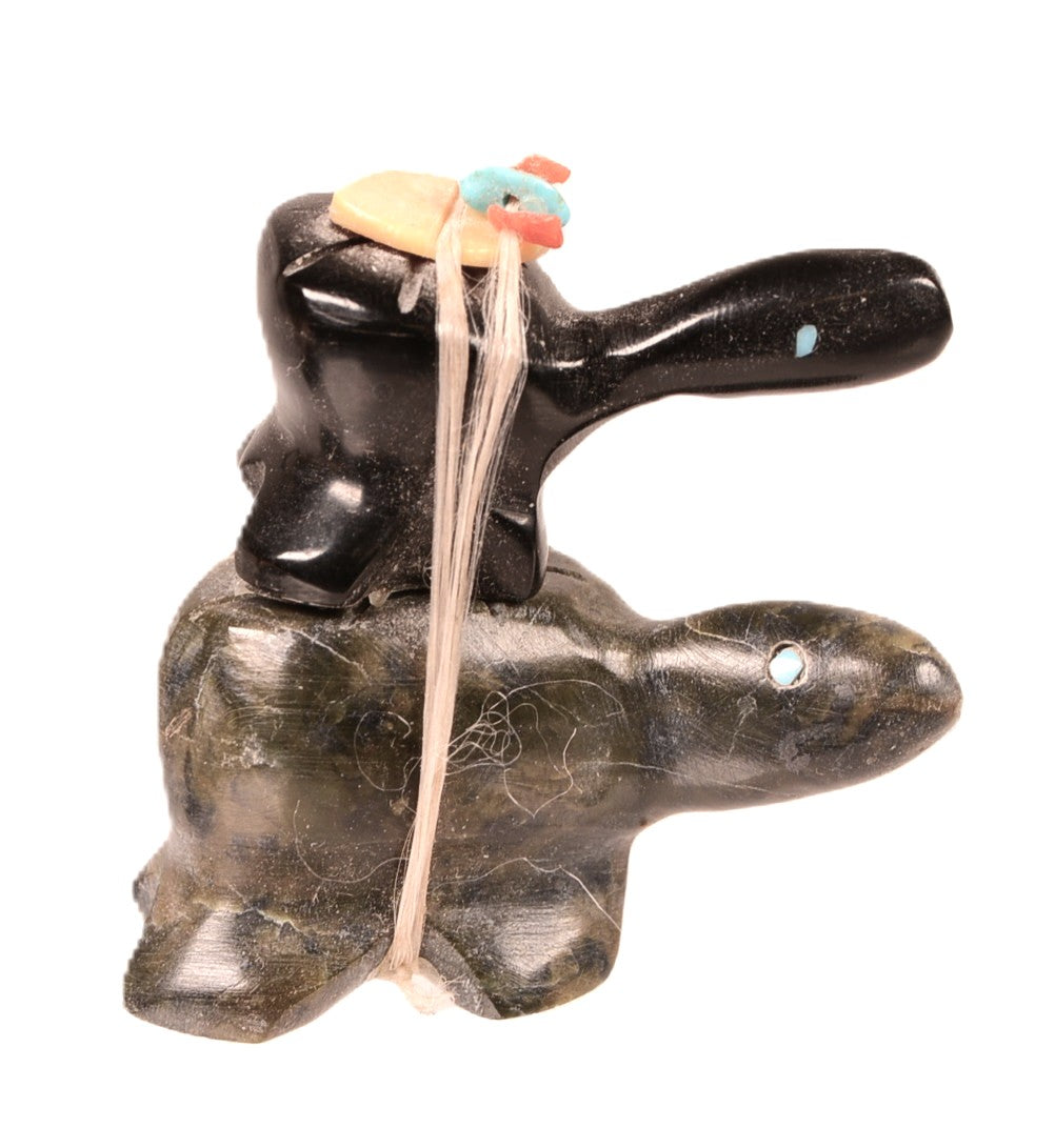 Zuni Pueblo 2 Stacked Turtles Fetish