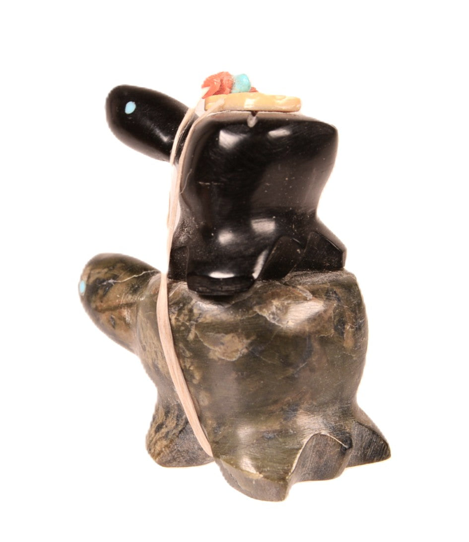 Zuni Pueblo 2 Stacked Turtles Fetish