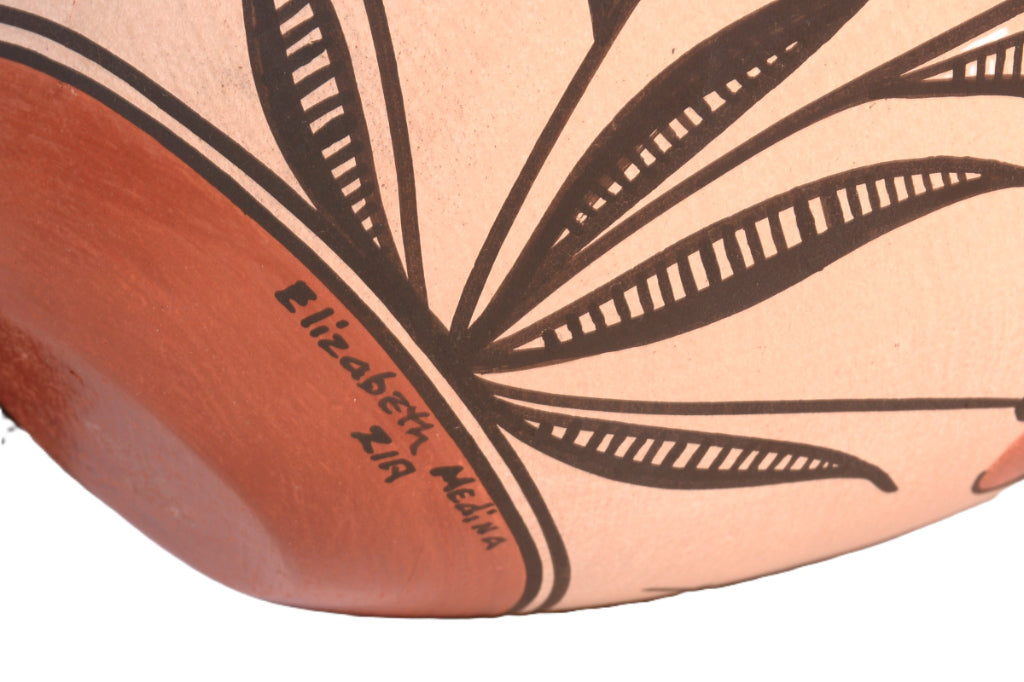 Zia Pueblo Pottery with Turtle Lid By Elizabeth Medina