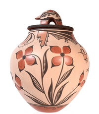 Zia Pueblo Pottery with Turtle Lid By Elizabeth Medina
