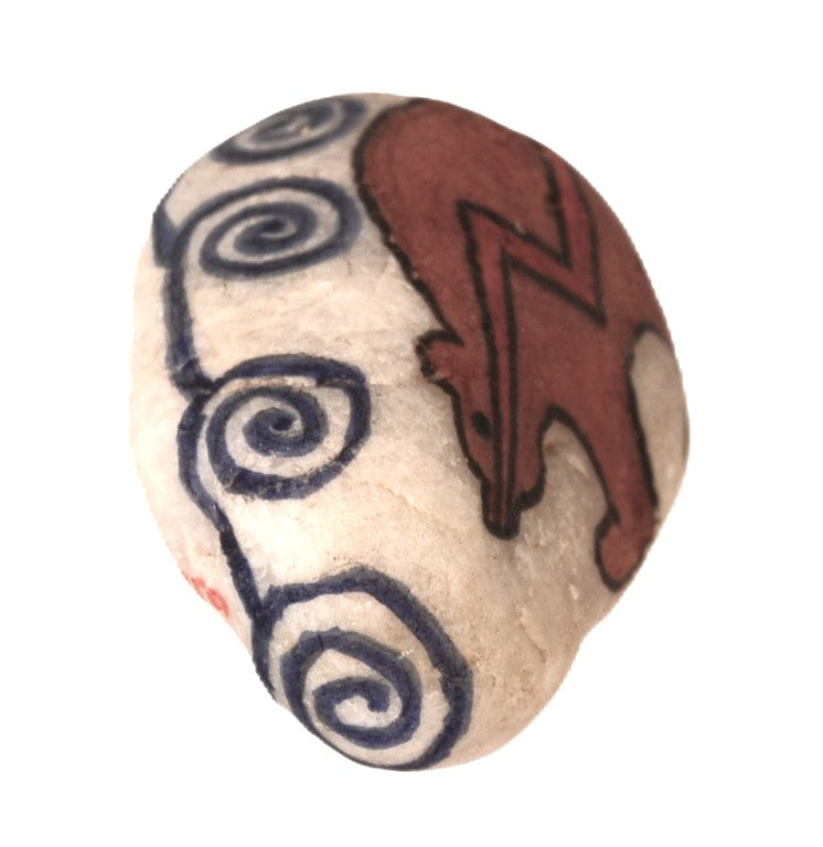 Santa Clara Pueblo Painted Stone By Maria Helena Lucero
