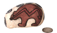 Santa Clara Pueblo Painted Stone By Maria Helena Lucero