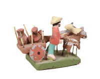 Mexican Folk Art Miniature Wagon
