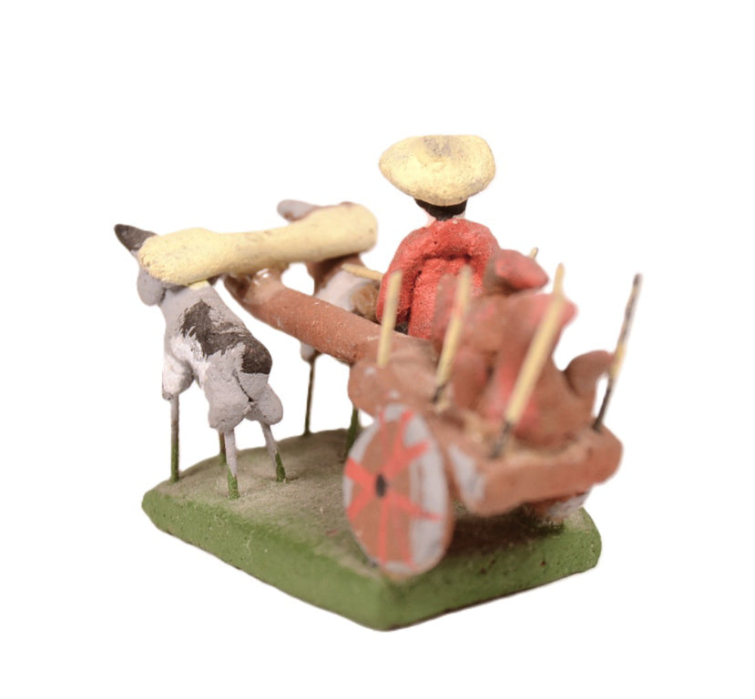 Mexican Folk Art Miniature Wagon