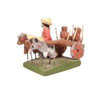 Mexican Folk Art Miniature Wagon