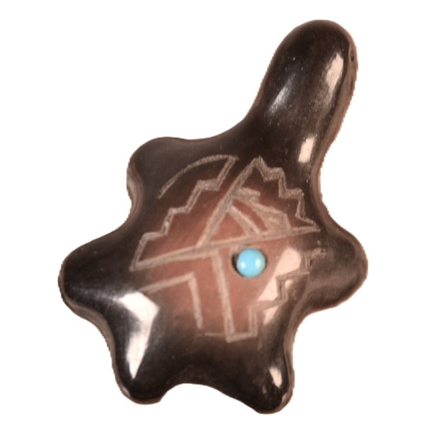 Santa Clara Pueblo Pottery Turtle By Geri Naranjo