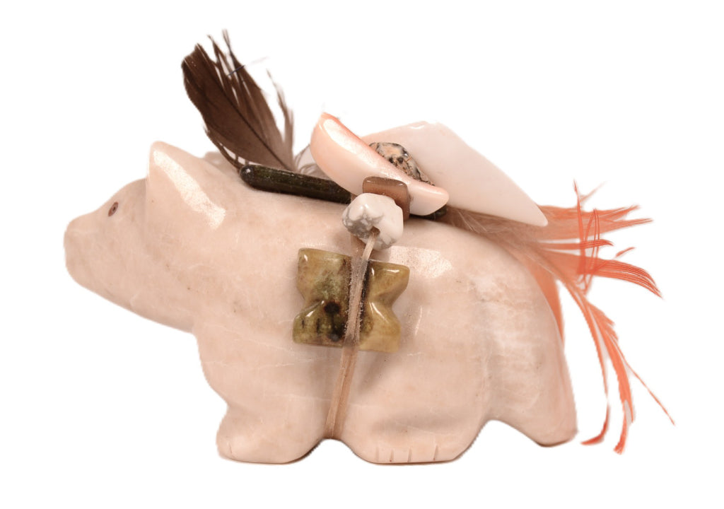 Isleta Pueblo Wolf Fetish By Andy Abyeta