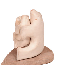 White Ceramic Sitting Bears Pottery