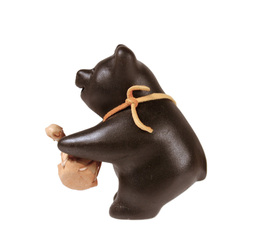 Choctaw Pueblo Black Bear Pottery By Randy Chitto