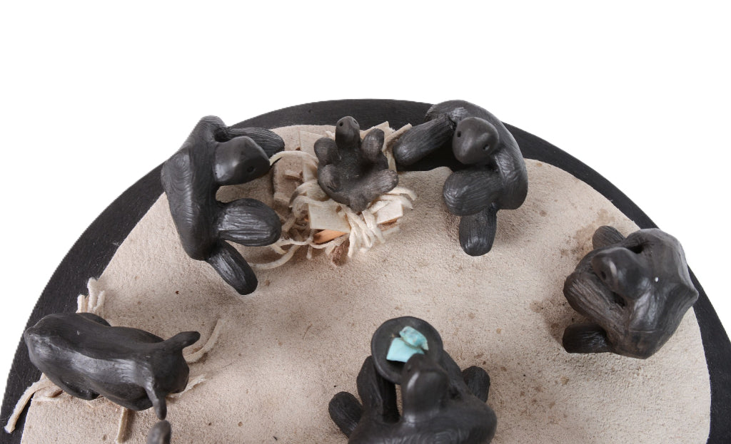 Choctaw Black Turtle Storyteller Nativity Scene By Randy Chitto