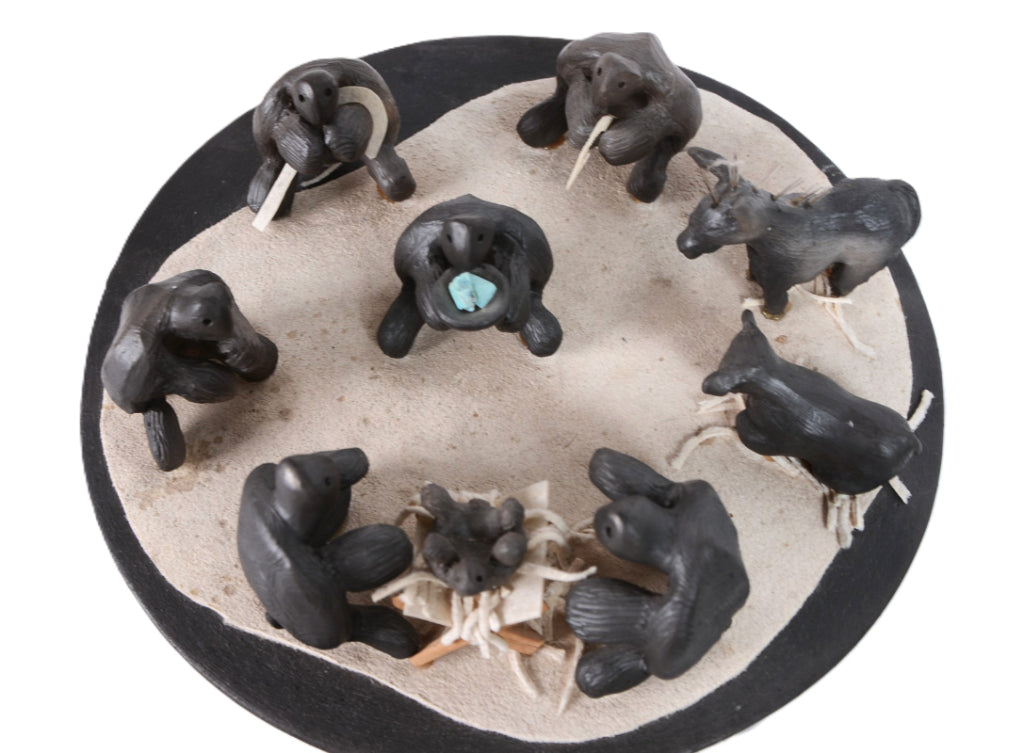 Choctaw Black Turtle Storyteller Nativity Scene By Randy Chitto