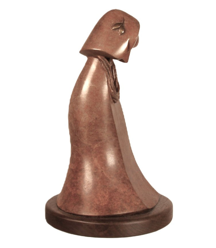Hopi Pueblo Bronze Maiden Sculpture By Kim Obrzut