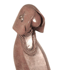 Hopi Pueblo Bronze Maiden Sculpture By Kim Obrzut