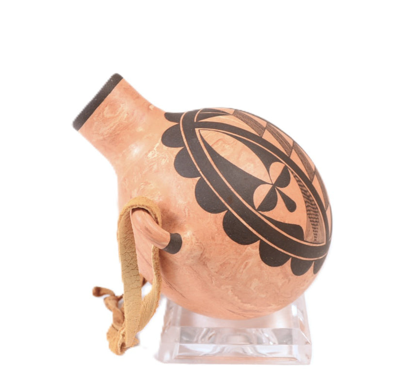 Laguna Pueblo Paguate Pottery Canteen By C. Analla Jr.