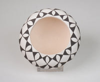 Acoma Pueblo Black on White Pottery Jar by Dolores Lewis