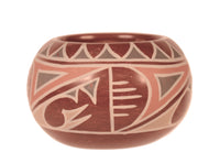 Santa Clara Pueblo Poly Chrome Red Ware Pottery By Petra