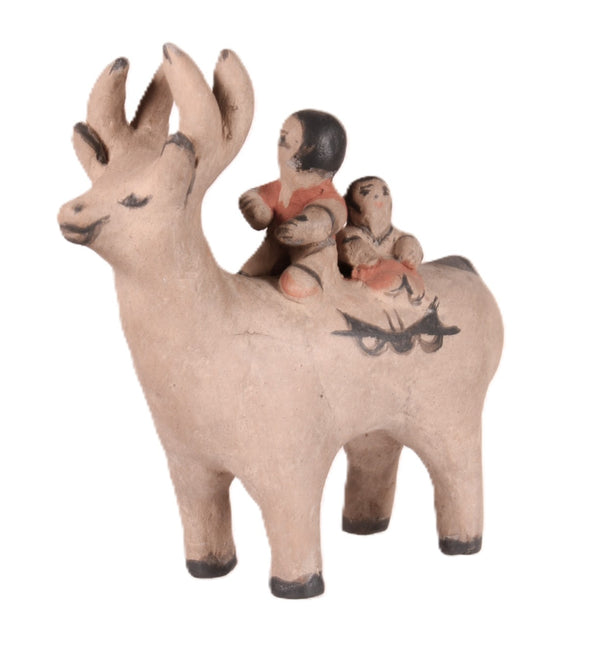 Cochiti Pueblo Deer Pottery By F. Eustace
