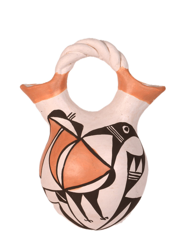 Acoma Pueblo Wedding Jar Pottery By E. H.