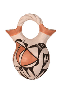 Acoma Pueblo Wedding Jar Pottery By E. H.